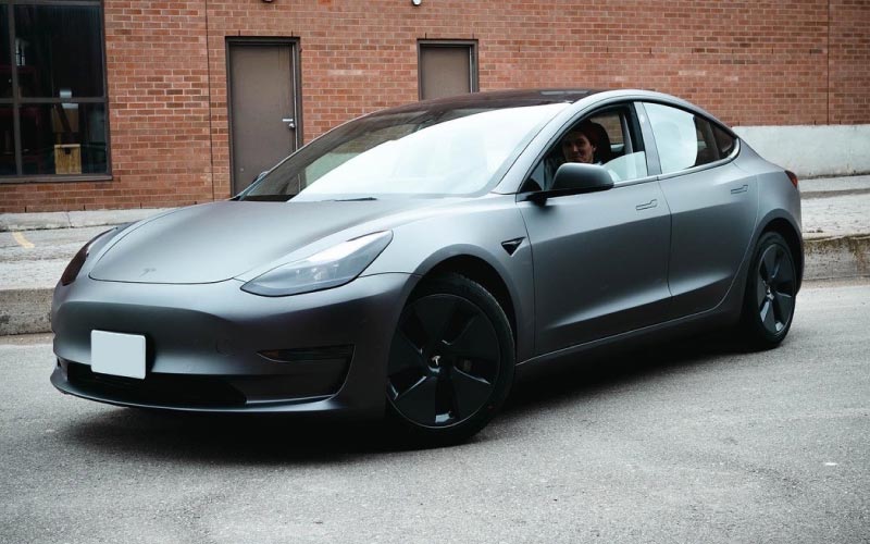 Matte Wrapped Tesla Model 3 Protected With hyperCLEAN Ceramic Coatings